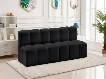 Arc - Faux Leather 2 Seats Modular Sofa