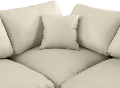 Comfy - 6 Piece Faux Leather Modular Corner Sectional