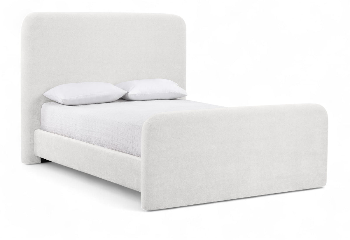 Fira - Chenille Fabric Upholstered Bed