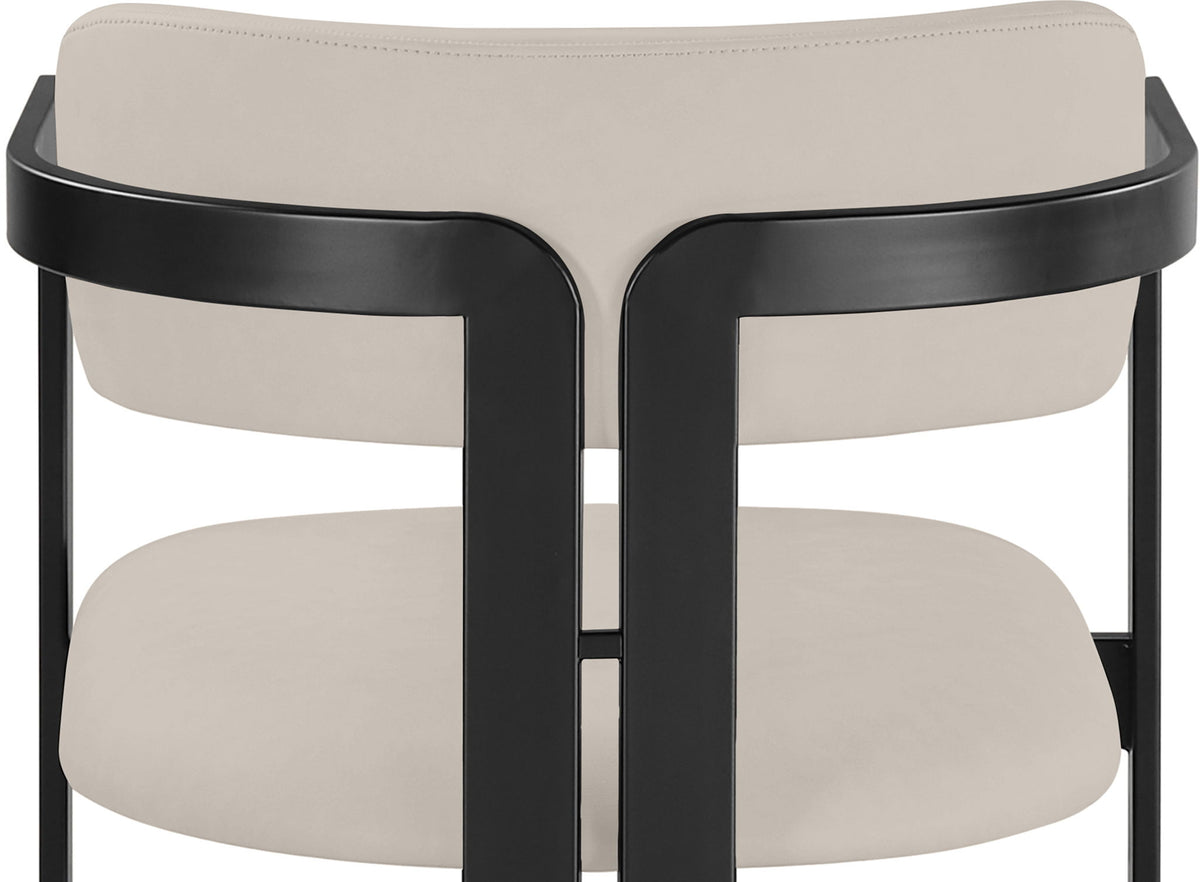 Aurum - Vegan Leather Upholstered Counter Stool With Graphite Black Base