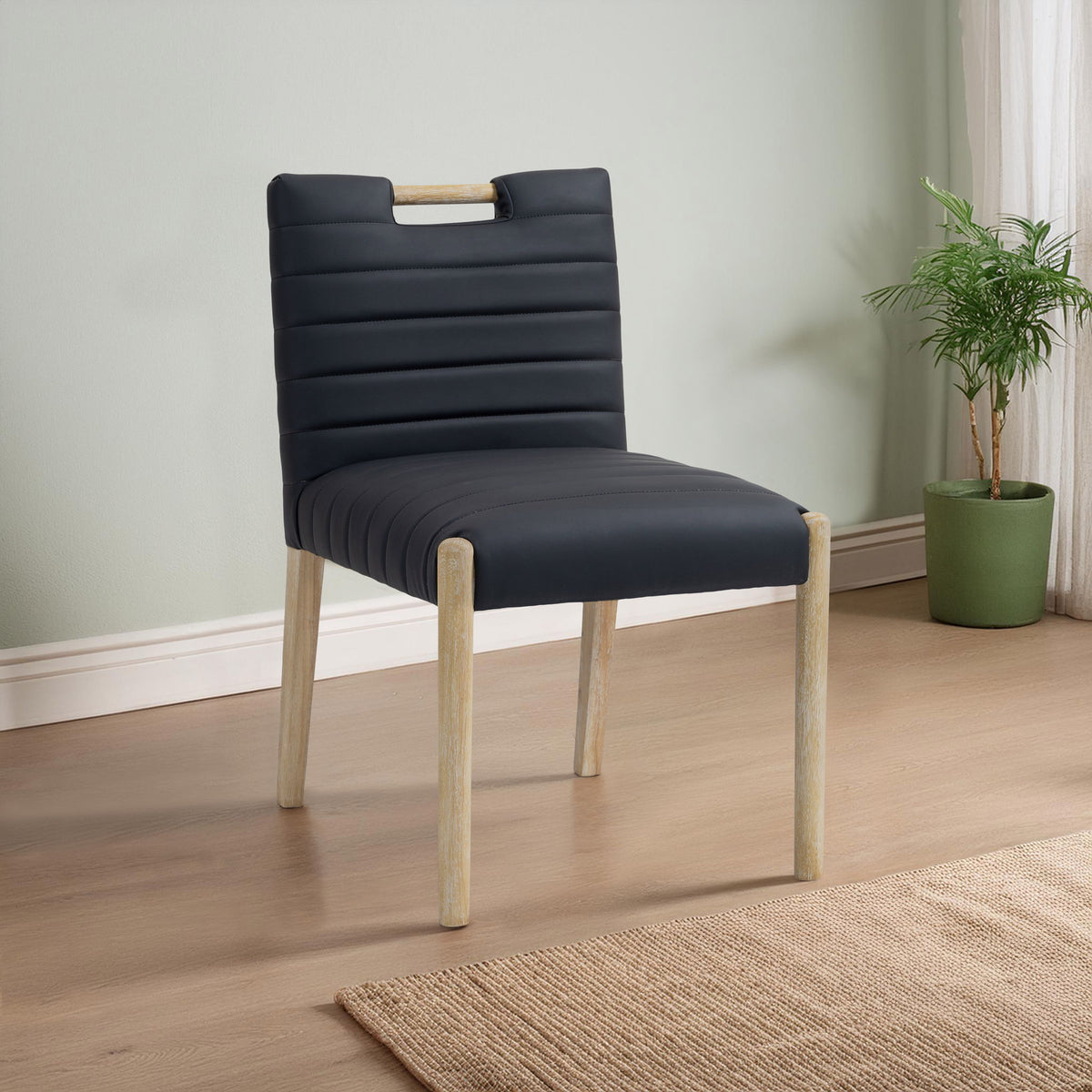 Aimee - Dining Side Chair (Set of 2) - Light Brown Legs