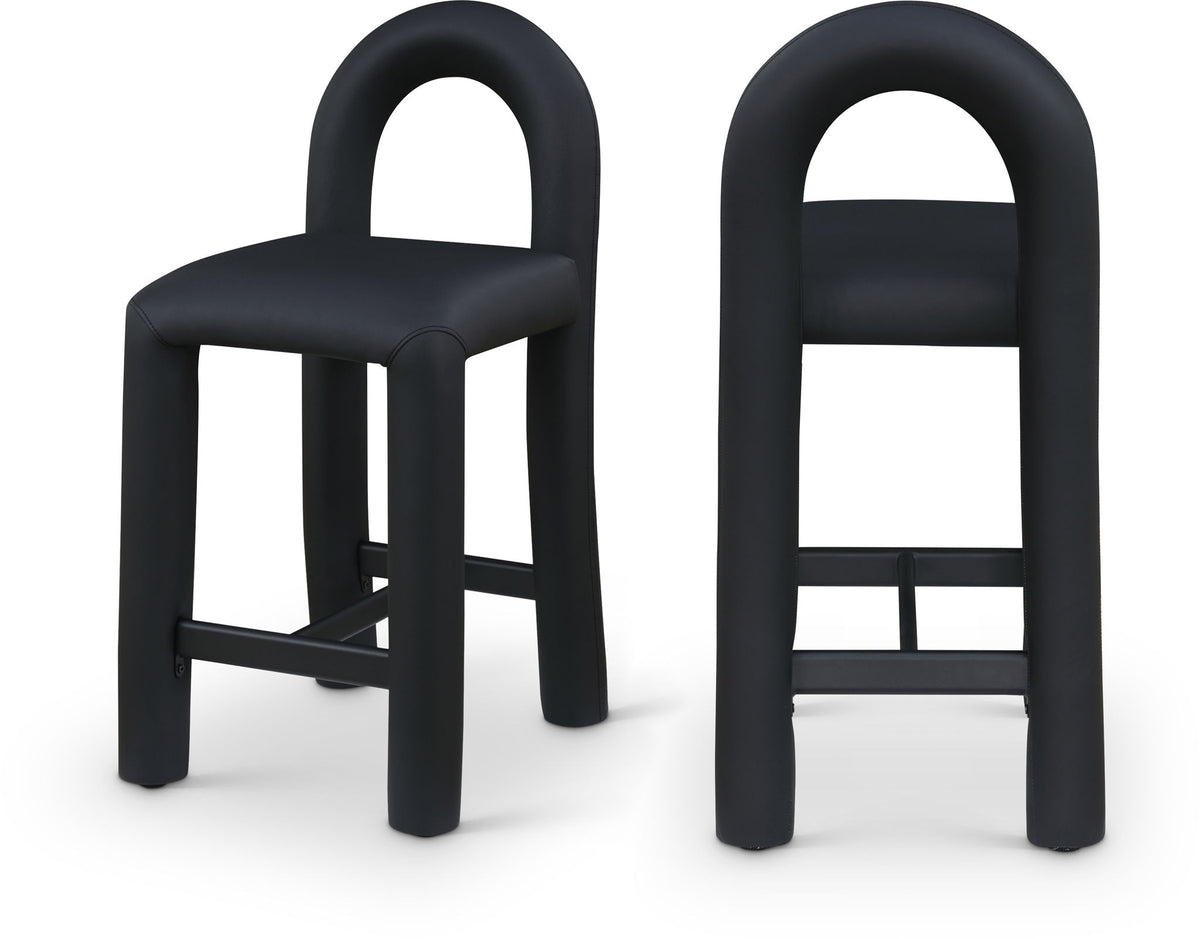 Amari - Faux Leather Stool
