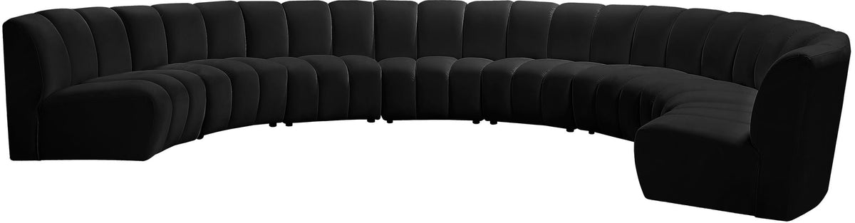 Infinity - 8 Piece Velvet Modular Sectional
