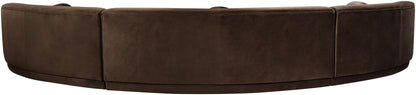 Avra - 177.5" Velvet Performance Fabric Upholstered Sectional