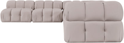 Orin - Velvet 6 Piece Modular L-Shaped Sectional