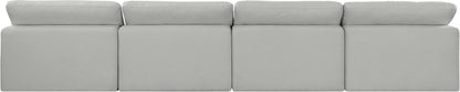 Comfy - Linen Modular Armless Sofa 4 Seats