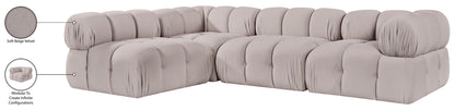 Orin - Fabric Velvet 4 Piece Modular Sectional