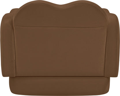Bloom - Velvet Chair - Saddle