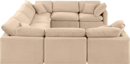 Indulge - Velvet 8 Piece Modular Sectional