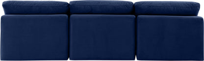 Indulge - Velvet 3 Seat Modular Armless Sofa