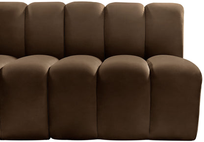Arc - Velvet 7 Piece U-Shaped Modular Sofa