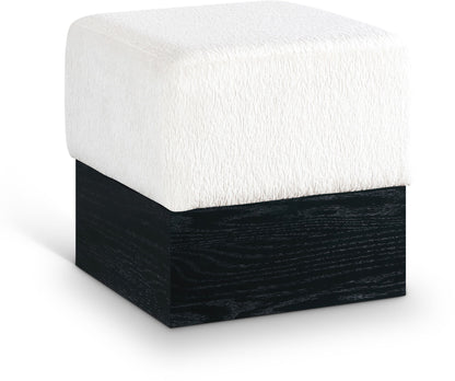 Havre - Ottoman / Stool With Black Base
