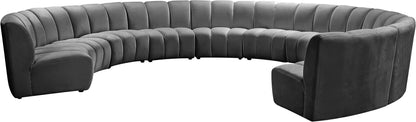Infinity - 10 Piece Velvet Modular Sectional