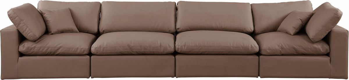 Comfy - Faux Leather Modular Sofa 4 Seats