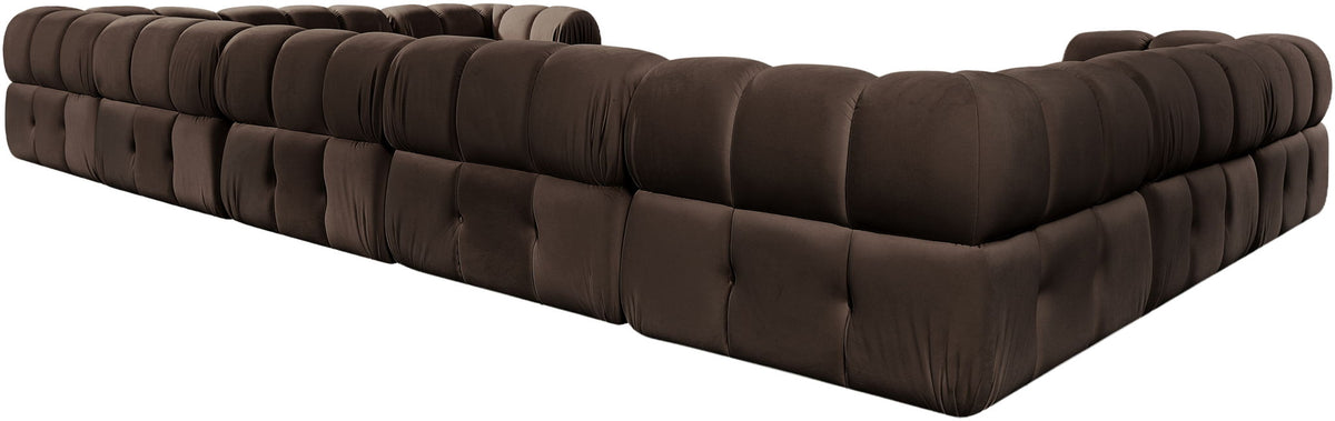 Orin - Velvet Performance Fabric Upholstered 9 Piece Sectional