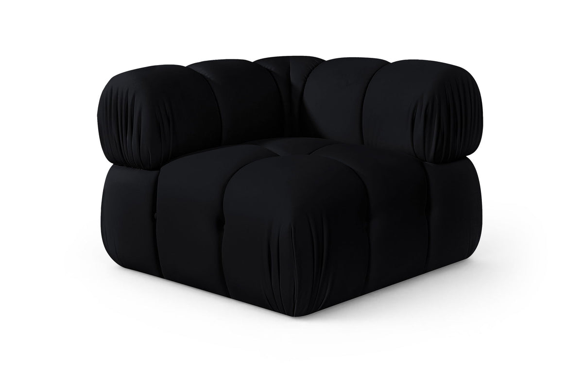Orin - Velvet Performance Fabric Upholstered Modular Corner Chair