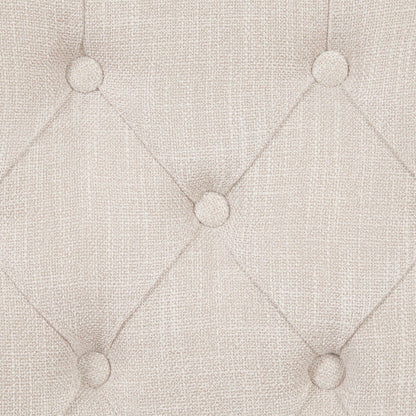 Gerardo - Side Chair (Set of 2) - Beige Linen & Weathered Espresso