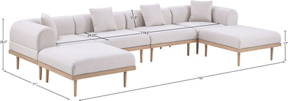 Laguna - 6 Piece 142" Outdoor Patio Modular Sectional