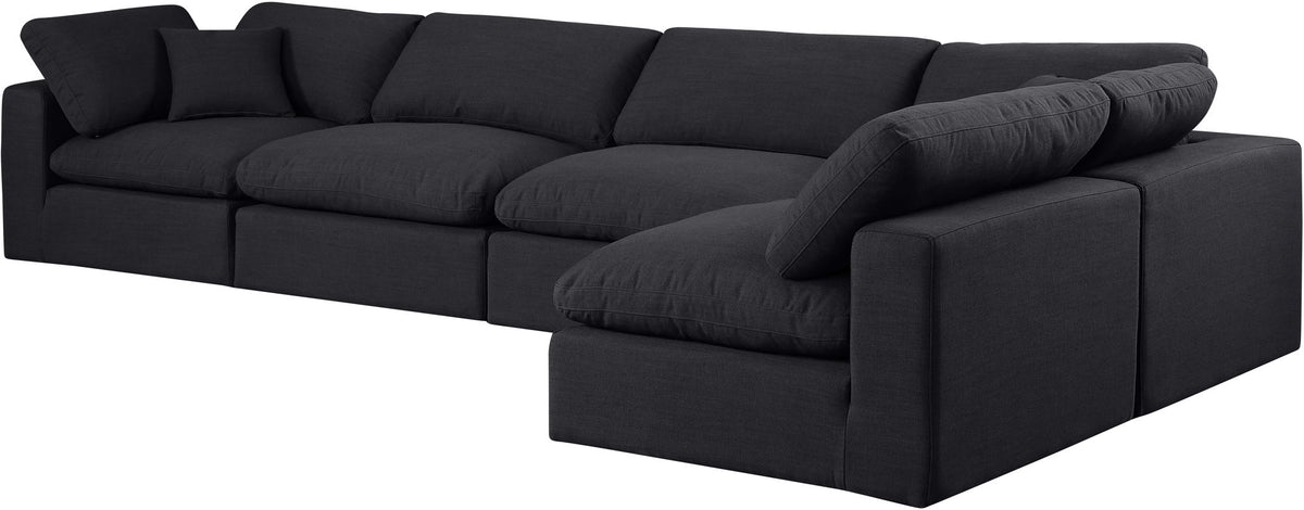 Comfy - 5 Piece Linen Modular Sectional