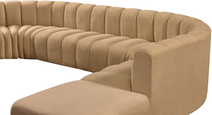 Arc - Velvet 6 Piece Corner Modular Sofa