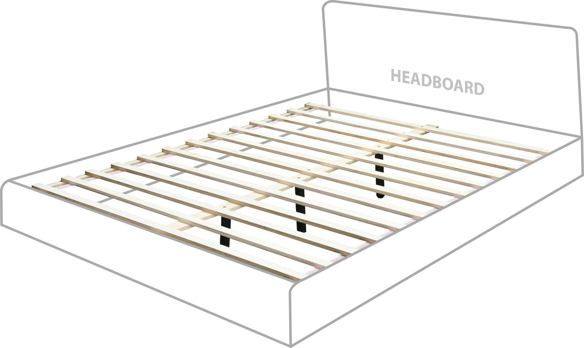 Vaughn - Chenille Bed With Natural Base