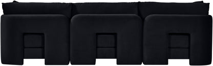 Hammond - Velvet Performance Fabric Upholstered 3 Piece Sofa