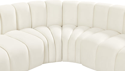 Arc - Velvet 5 Piece Corner Modular Sofa