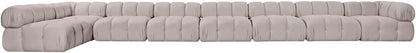 Orin - Velvet Performance Fabric Upholstered 8 Piece L-Shaped Sectional