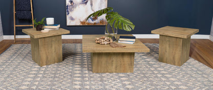 Devar 3-piece Square Coffee and End Table Set Mango