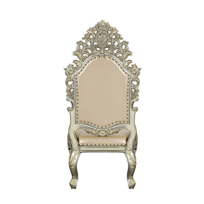 Sorina - Side Chair (Set of 2) - Synthetic Leather & Antique Gold