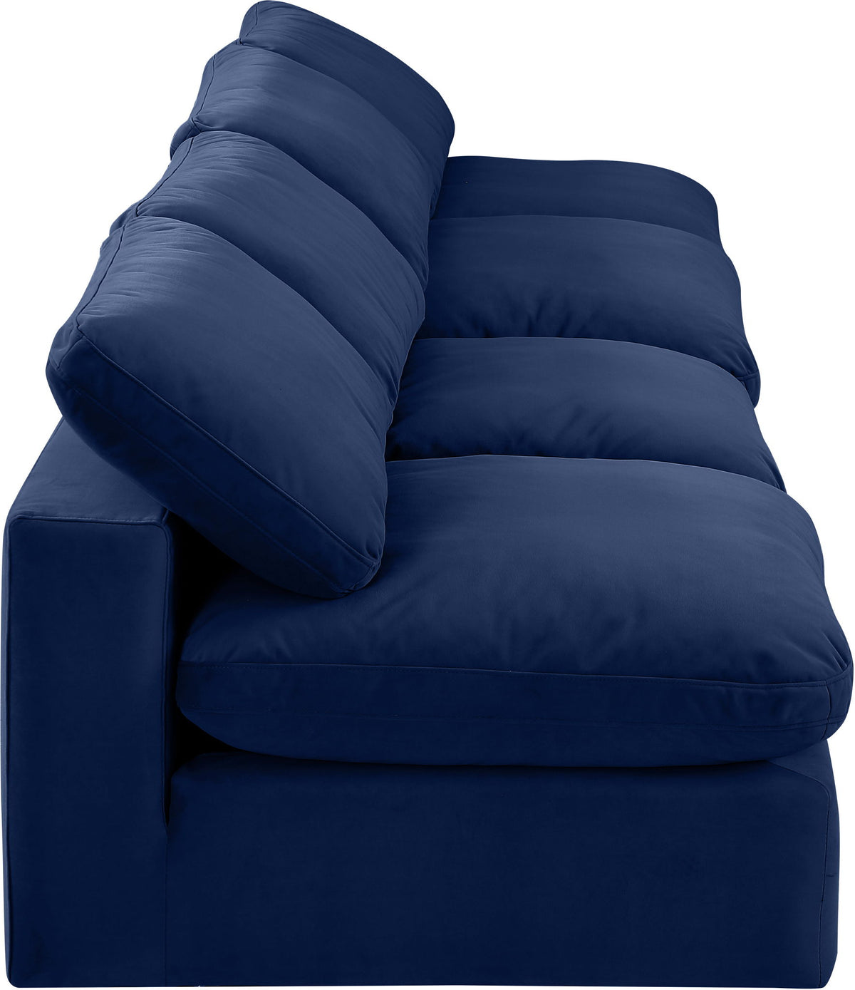 Comfy - Velvet Modular Armless Sofa 4 Seats