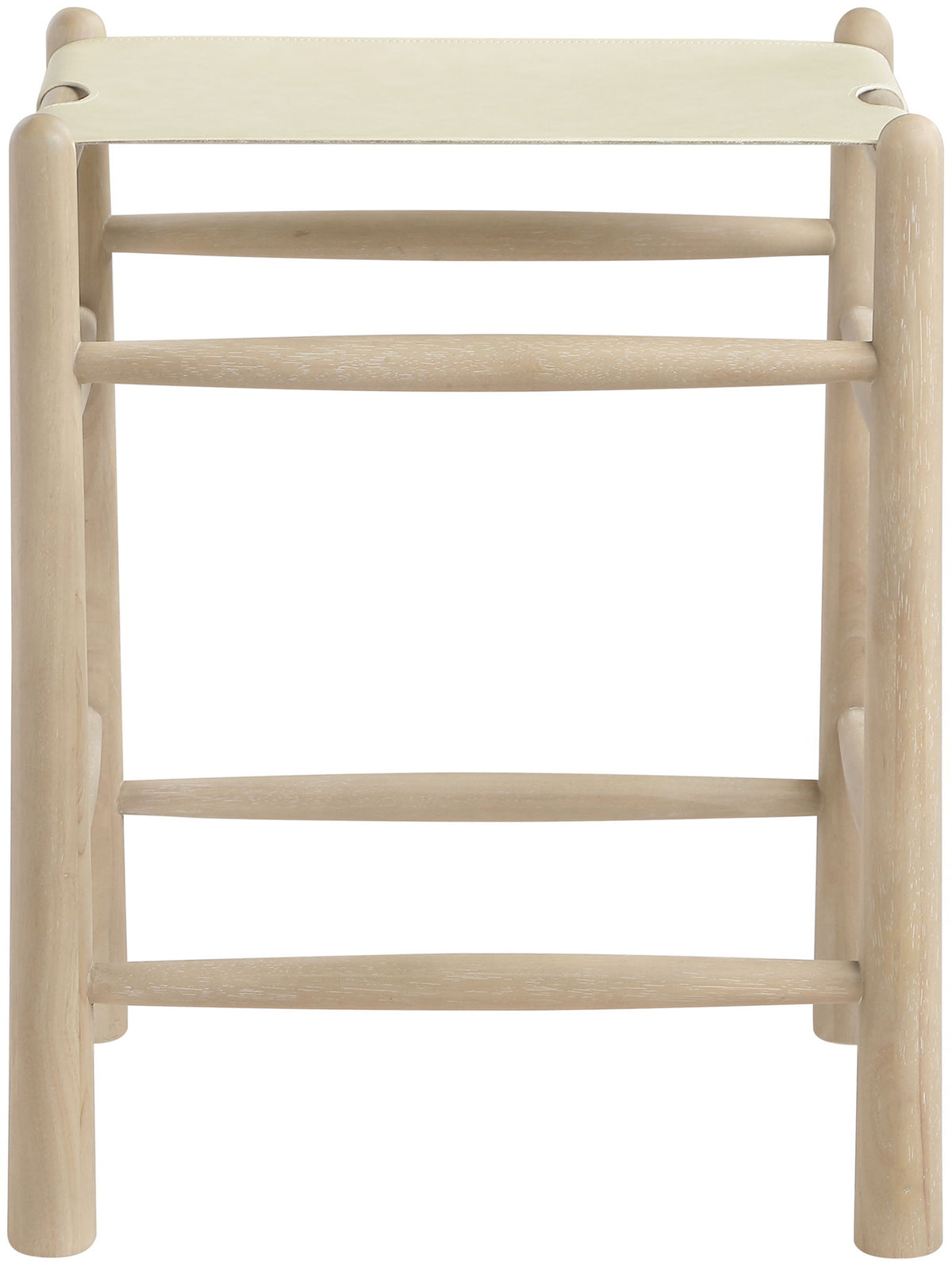 Santos - Backless Counter Stool With Stained Natural Base