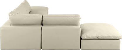 Comfy - 6 Piece Faux Leather Modular Sectional