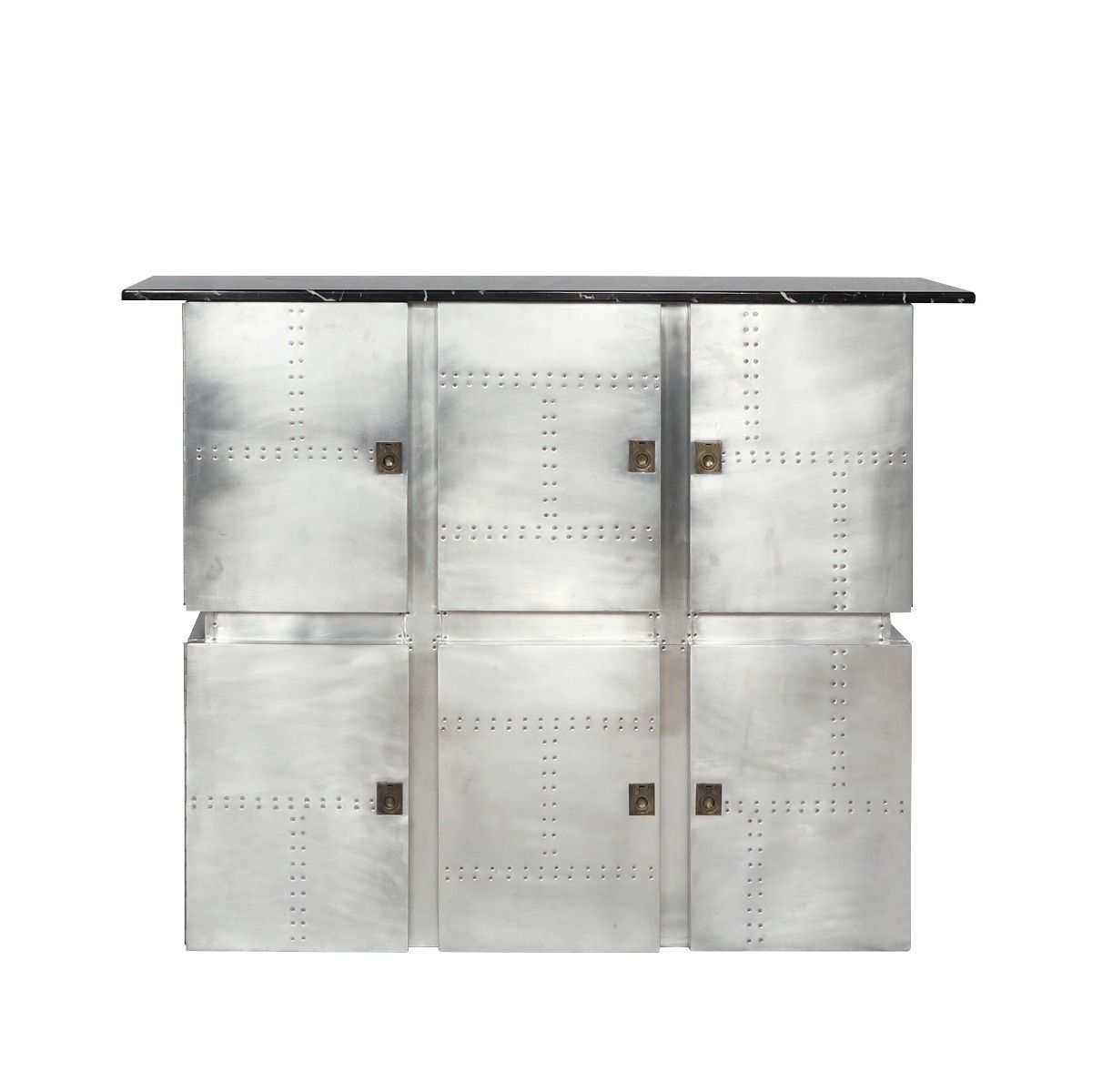 Brancaster - Bar Table With Marble Top - Marble Top & Aluminum