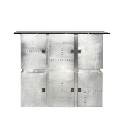 Brancaster - Bar Table With Marble Top - Marble Top & Aluminum