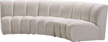 Infinity - 3 Piece Velvet Modular Sectional