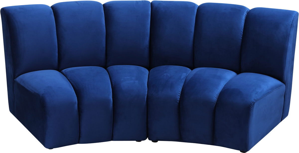 Infinity - 2 Piece Velvet Modular Sectional