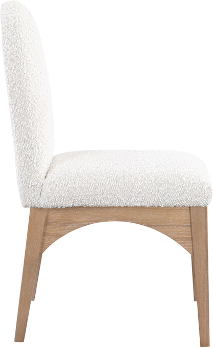 Waldorf - Boucle Dining Side Chair With Natural Legs