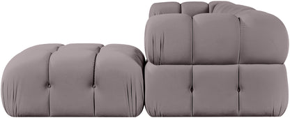 Orin - Velvet 4 Piece Modular Sectional With Chaise