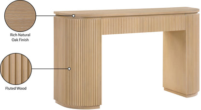 Astrid - Solid Wood And Oak Veneer Console Table