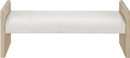 Hickory - Fabric Upholstered Bench - Natural Frame