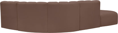 Arc - Faux Leather 5 Piece Corner Modular Sofa