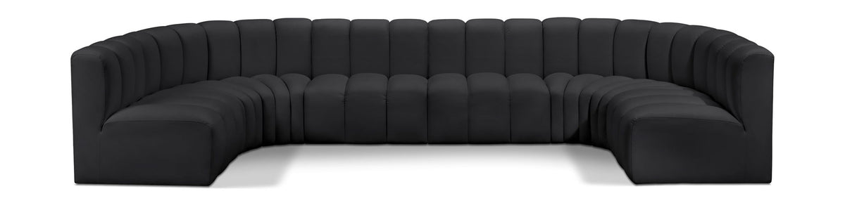 Arc - Faux Leather Modular U-Shaped Sectional
