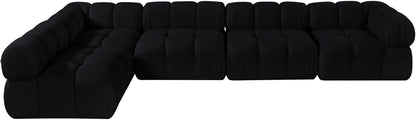 Orin - Velvet 5 Piece Modular Sectional