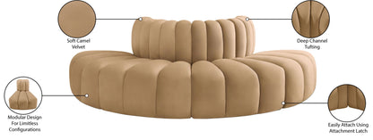 Arc - Velvet 4 Piece Modular Sofa