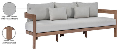 Newport - Water Resistant Fabric 86.75" Upholstered Outdoor Patio Sofa