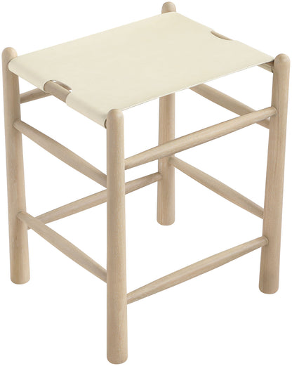 Santos - Backless Counter Stool With Stained Natural Base