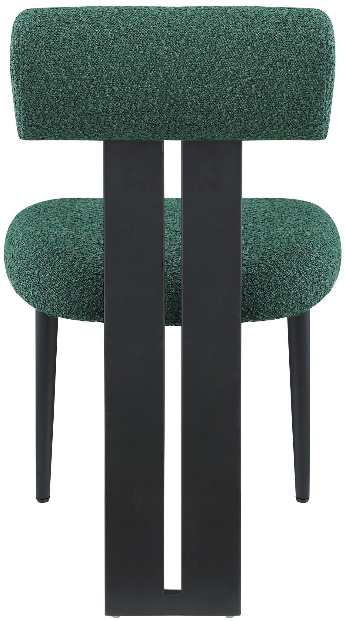 Dario - Boucle Dining Chair With Black Frame (Set of 2)