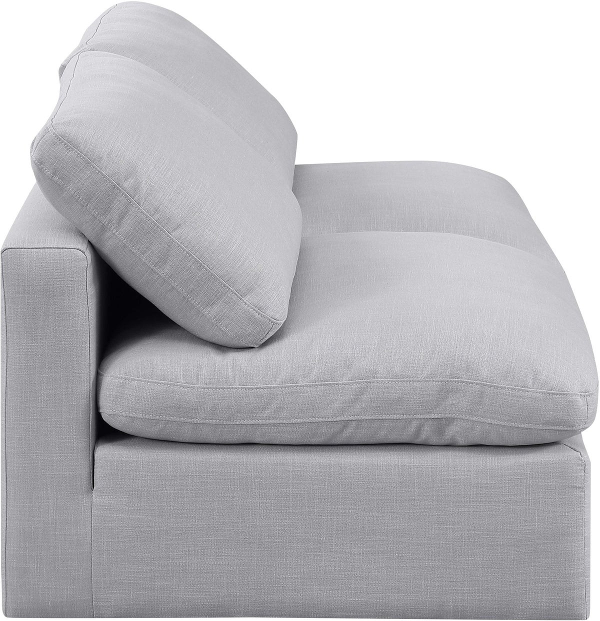 Indulge - Linen 2 Seat Modular Armless Sofa