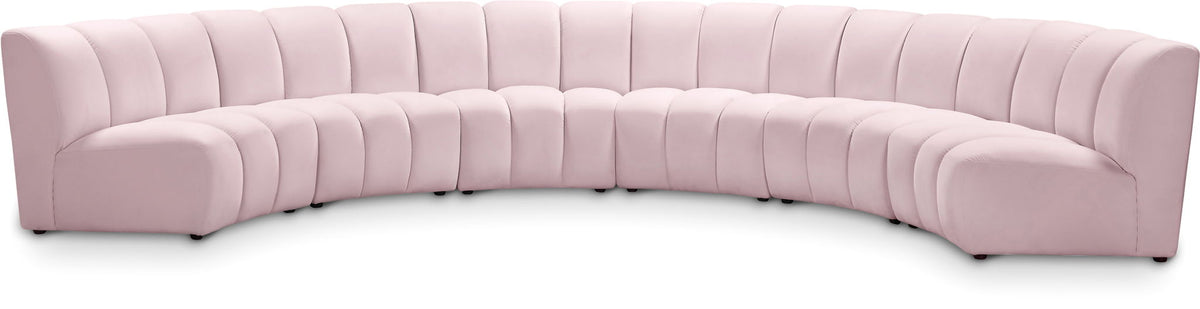 Infinity - 6 Piece Velvet Modular Sectional
